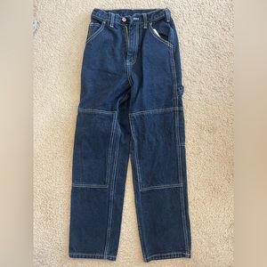 Brandy Melville Dark Wash Utility Jeans